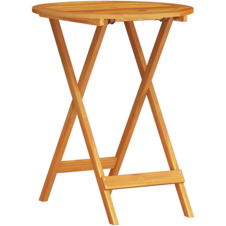 3-delars Vikbart Bistro Set i Massivt Akaciaträ vidaXL Medium – bild 6