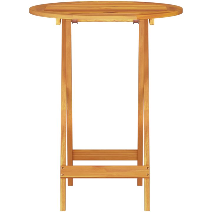 3-delars Vikbart Bistro Set i Massivt Akaciaträ vidaXL Medium – bild 9