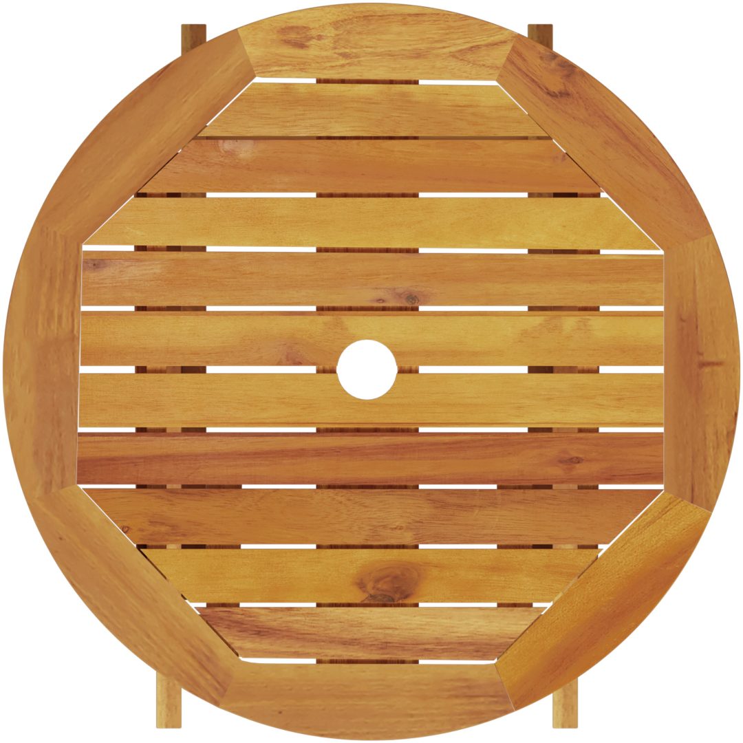 3-delars Vikbart Bistro Set i Massivt Akaciaträ vidaXL Medium – bild 10