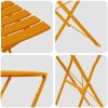3-delars Vikbart Bistro Set Senapsgul Stål vidaXL 50 x 50 x 71 cm – miniatyr 8