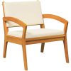 3-delat Bistro Set med Kuddar - Tillverkat av Massivt Akaciaträ vidaXL Stol, 59.5 x 70.5 x 72.5 cm, bord, 45 x 45 x 38 cm – miniatyr 5
