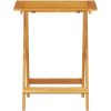 3-delat Fällbart Bistro Set i Massivt Akaciaträ vidaXL Liten – miniatyr 8