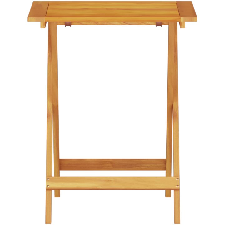 3-delat Fällbart Bistro Set i Massivt Akaciaträ vidaXL Liten – bild 8