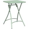 3-delat Fällbart Bistro Set Ljus Mint Stål vidaXL Small – miniatyr 6