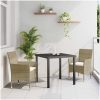 3-delat Trädgårdsdining Set Beige Poly Rattan vidaXL Vanlig – miniatyr 1