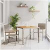3-delat trädgårdsmatbord grå poly rattan vidaXL Medium – miniatyr 1