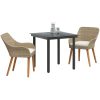 3-delat trädgårdsmatset med beige poly rattan vidaXL 80 x 80 x 74 cm – miniatyr 3