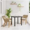 3-delat trädgårdsmatset med beige poly rattan vidaXL 80 x 80 x 74 cm – miniatyr 1