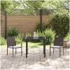 3-delat Ute-Matsats med Kuddar - Brun Konstrotting vidaXL 56x59x84 cm – miniatyr 4