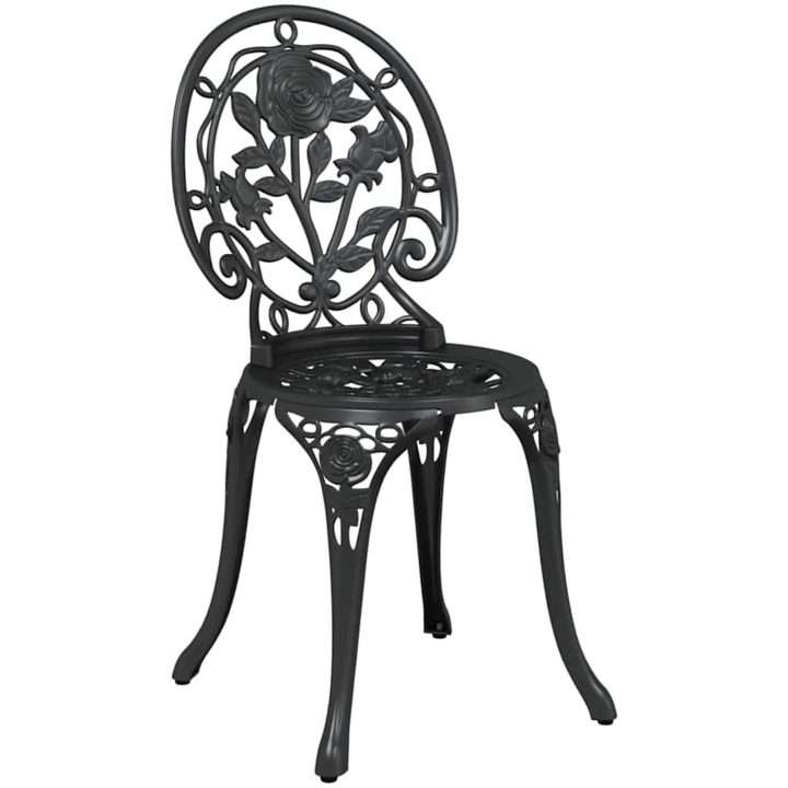 3-delat utemöbelset i svart gjutjärn vidaXL 42 x 41 x 85 cm, 53 x 53 x 70,5 cm – bild 4