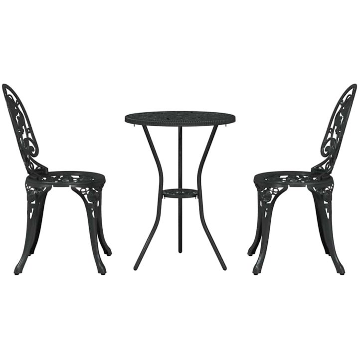 3-delat utemöbelset i svart gjutjärn vidaXL 42 x 41 x 85 cm, 53 x 53 x 70,5 cm – bild 6
