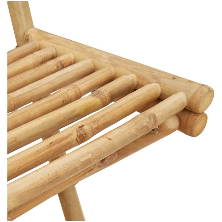 3-delat utomhusbarset hopfällbar bambu vidaXL – bild 8