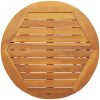 3-delat Vikbart Bistro Set med Kuddar Solid Akacia vidaXL Compact – miniatyr 8