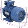 3-fas elektrisk motor aluminium 4kW/5,5HK 2-polig 2840 RPM vidaXL – miniatyr 10