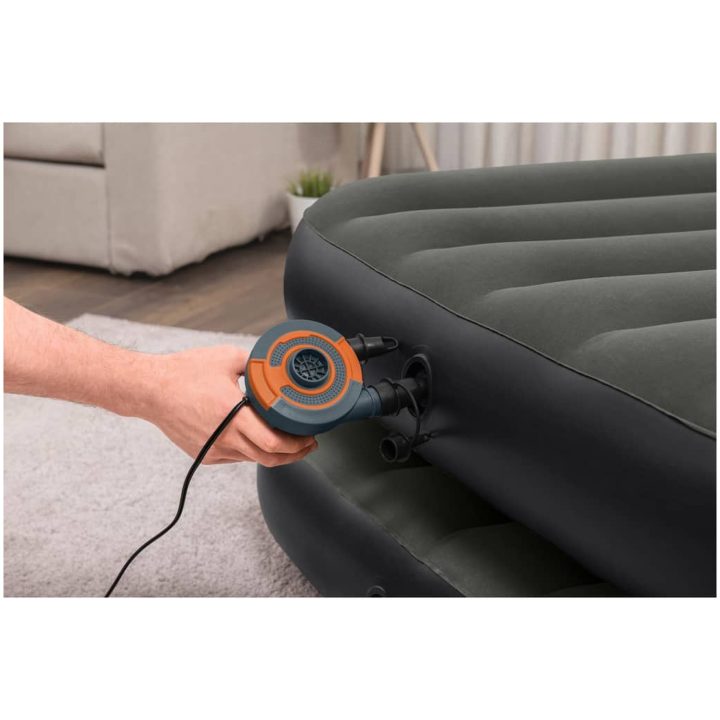 3-i-1 uppblåsbar luftmadrass svart och grå 188x99x25 cm Bestway – bild 4