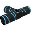 3-vägs kattunnel svart och blå 90 cm polyester vidaXL – miniatyr 5