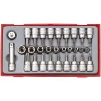30 delars TX-hylssats med 1/4u0022 och 3/8u0022 fyrkantsfäste TTTX30 Teng Tools