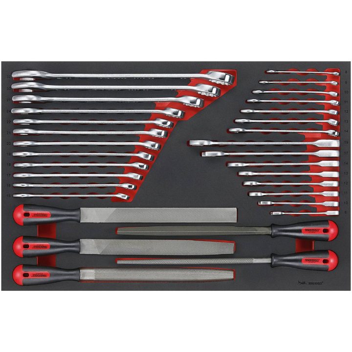 32 delars Nyckel-/filsats TTEX32 Teng Tools NYCKEL/FILSATS EVA 32 DELAR – bild 2