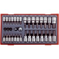 35 delars Hylsbitssats med 1/4u0022 och 3/8u0022 fyrkantsfäste TTBS35 Teng Tools