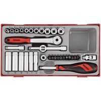 35 delars Hylsnyckelsats Med 1/4tum fyrkantsfäste TT1435 Teng Tools