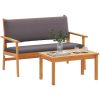 4 delar trädgårdsoffset med kuddar i massivt akaciaträ vidaXL 120 x 65.5 x 79 cm – miniatyr 3