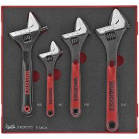 4 delars Skiftnyckelsats TEDADJ4 Teng Tools