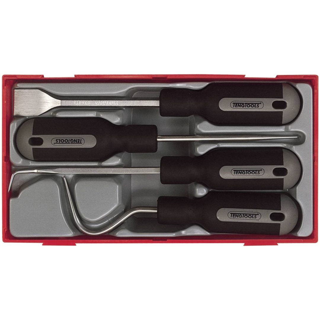 4 delars Skrap- och demonteringssats TTSR04 Teng Tools SKRAP/DEMONTERINGSSET 4 DELAR