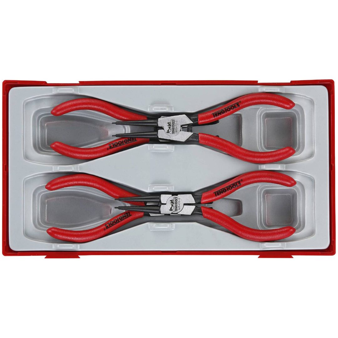 4 delars Spårringstång för in- och utvändiga spårringar TT474-5 Teng Tools SPÅRRINGSTÅNGSATS TT474-5 – bild 2