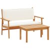 4-delars trädgårdsoff set med kuddar i massivt akaciaträ vidaXL 120 x 65.5 x 79 cm – miniatyr 5