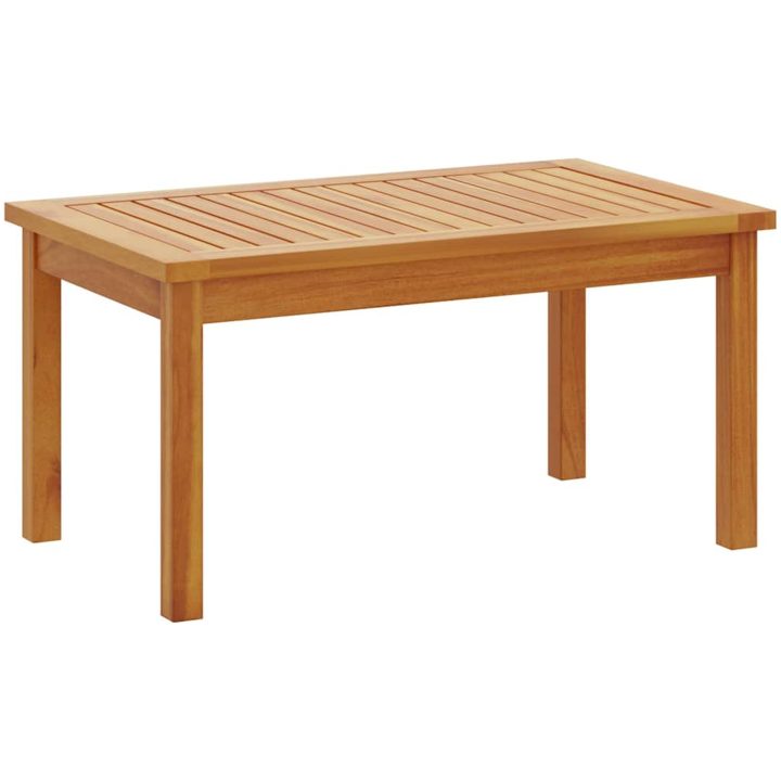 4-delars trädgårdsoff set med kuddar i massivt akaciaträ vidaXL 120 x 65.5 x 79 cm – bild 6