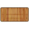 4-delat trädgårds matsalsset med kuddar Grå Poly Rattan Akacia vidaXL 110 cm – miniatyr 9