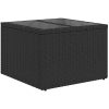 4-delat Trädgårdsofaset med Kuddar Brunt Poly Rattan vidaXL Stor – miniatyr 6