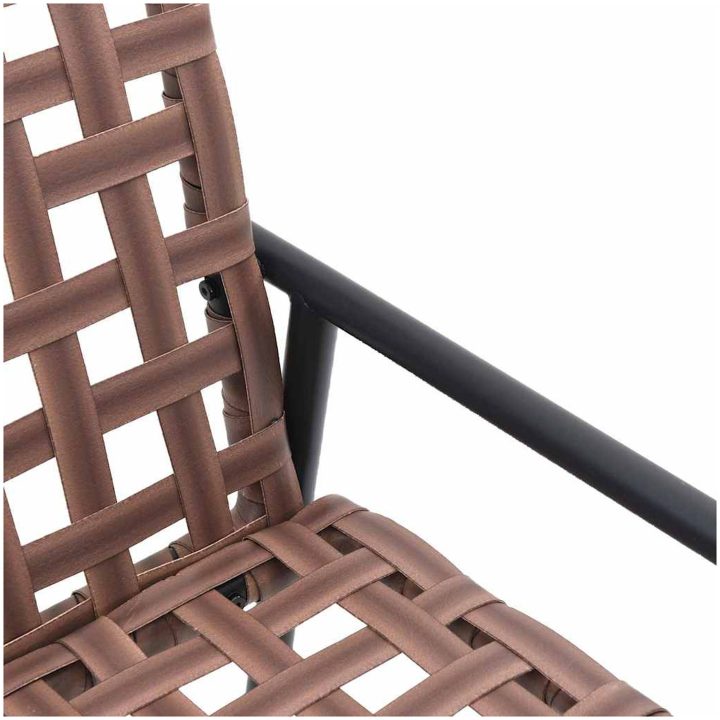 4-delat utomhus kaffebordset i brunt rotting och stål vidaXL 55.5 x 78 x 75.5 cm, 112 x 79 x 75 cm, 93.5 x 45 x 3 – bild 7