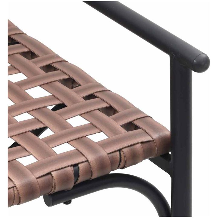 4-delat utomhus kaffebordset i brunt rotting och stål vidaXL 55.5 x 78 x 75.5 cm, 112 x 79 x 75 cm, 93.5 x 45 x 3 – bild 8
