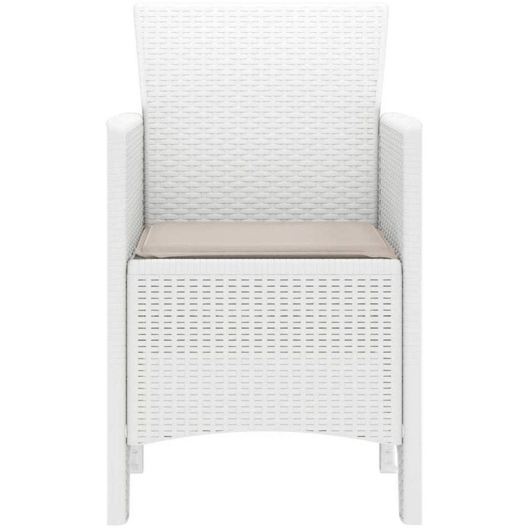 4 st Vita Poly Rattan Trädgårdsstolar med Kuddar vidaXL 53 x 49 x 85 cm – bild 6