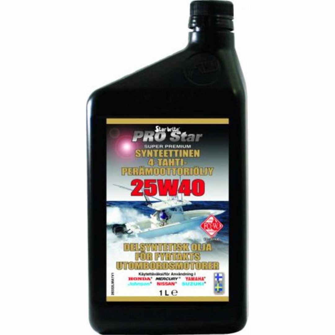 4-taktsolja 25W40 Syntetisk 1 L Star brite
