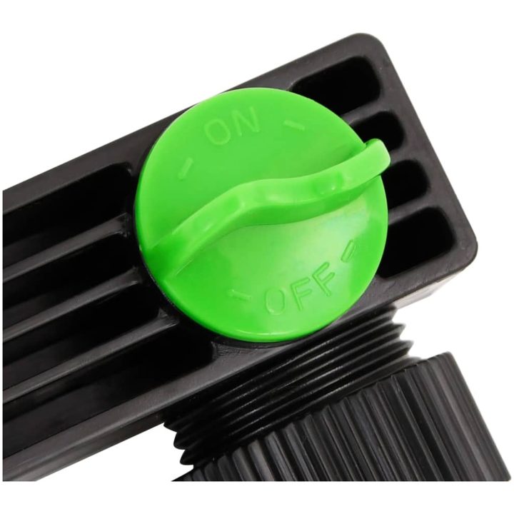 4-vägs kranadapter grön och svart 19,5x6x11 cm ABS & PP vidaXL – bild 4