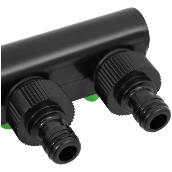 4-vägs kranadapter grön och svart 19,5x6x11 cm ABS & PP vidaXL – bild 5