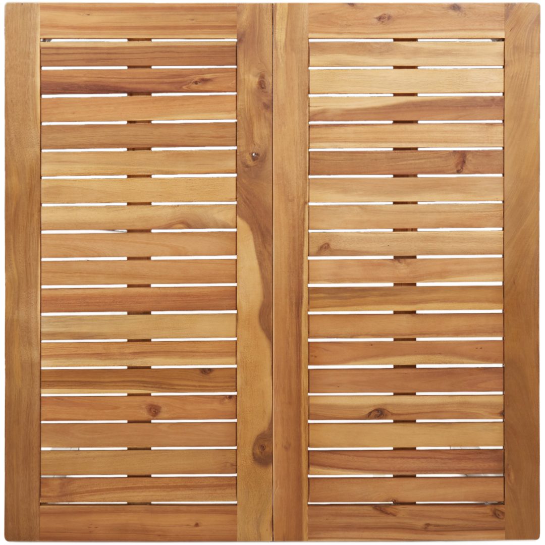 5-delad Trädgårds Matgrupp Massivt Akaciaträ vidaXL 90 x 90 x 75 cm, standard – bild 8
