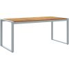 5 Delar Trädgårds Matgrupp i Massivt Akacia Trä och Metall vidaXL 180 x 90 x 75 cm – miniatyr 5