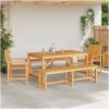 5 Delar Trädgårdsmöbelset Massivt Trä Akacia vidaXL One size – miniatyr 4