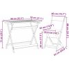 5 Delars Fällbart Bistro Set med Kuddar Solid Akaciaträ vidaXL 90 x 55 x 75 cm – miniatyr 12