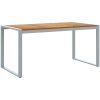 5-delars matgrupp för trädgården i solid akacia och metall vidaXL 160 x 80 x 75 cm – miniatyr 5