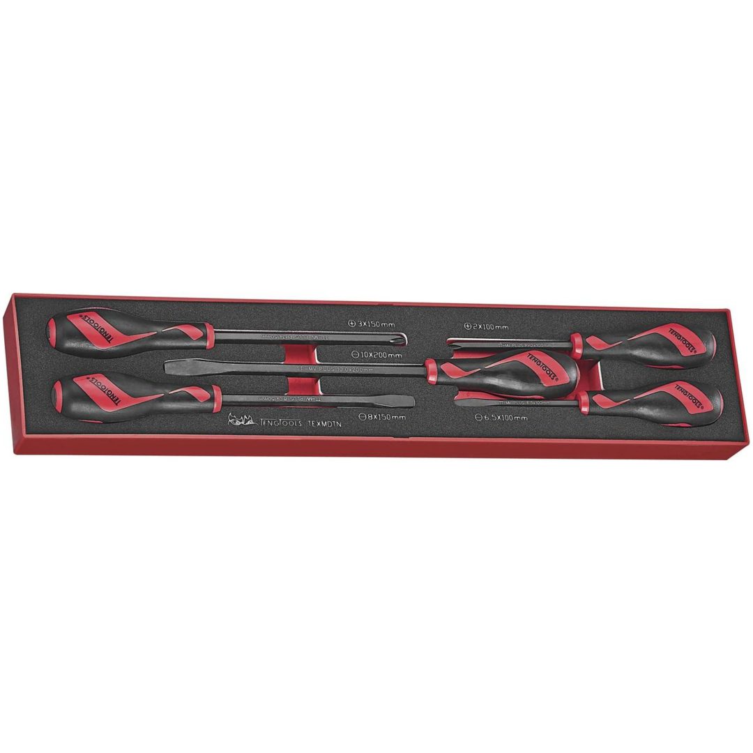 5-delars Skruvmejselsats TEXMDTN Teng Tools SKRUVMEJSELSATS 5 DEL TEXMDTN – bild 2