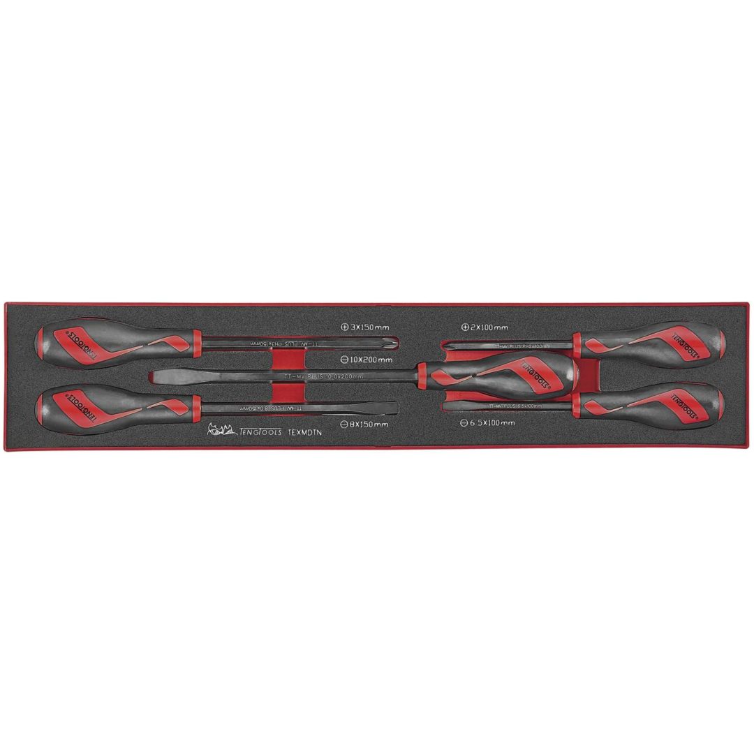 5-delars Skruvmejselsats TEXMDTN Teng Tools SKRUVMEJSELSATS 5 DEL TEXMDTN