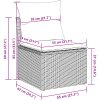 5-delars soffgrupp med kuddar i svart polyrotting vidaXL 242.5 x 132.5 x 85 cm – miniatyr 8