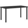 5-delars trädgårds matsalsset med kuddar - Grå poly rattan. vidaXL 140 x 70 x 73 cm – miniatyr 5