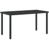 5 Delars Trädgårdsdining Set Grå Poly Rattan vidaXL 140 x 80 x 73 cm – miniatyr 5