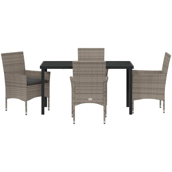 5-delars trädgårdsmatbord med kuddar vidaXL 4 - Sits – bild 6
