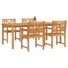 5-delars trädgårdsmatbordset i robust akacia vidaXL 150 x 90 x 74 cm – miniatyr 3